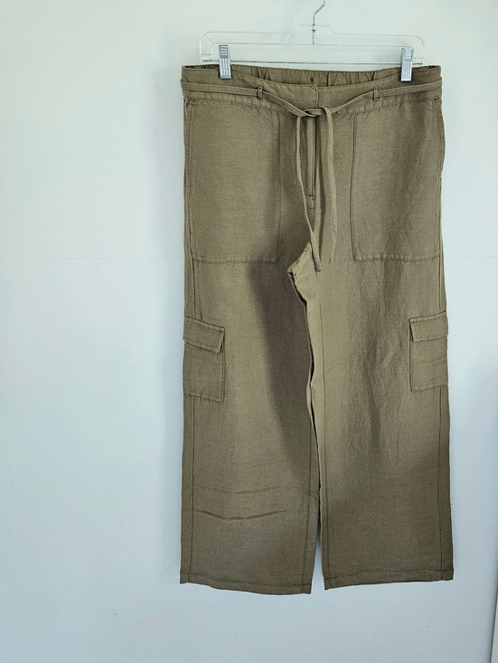 J. Jill Pants - J. Jill Linen Blend Cargo Wide Leg Pants NWT